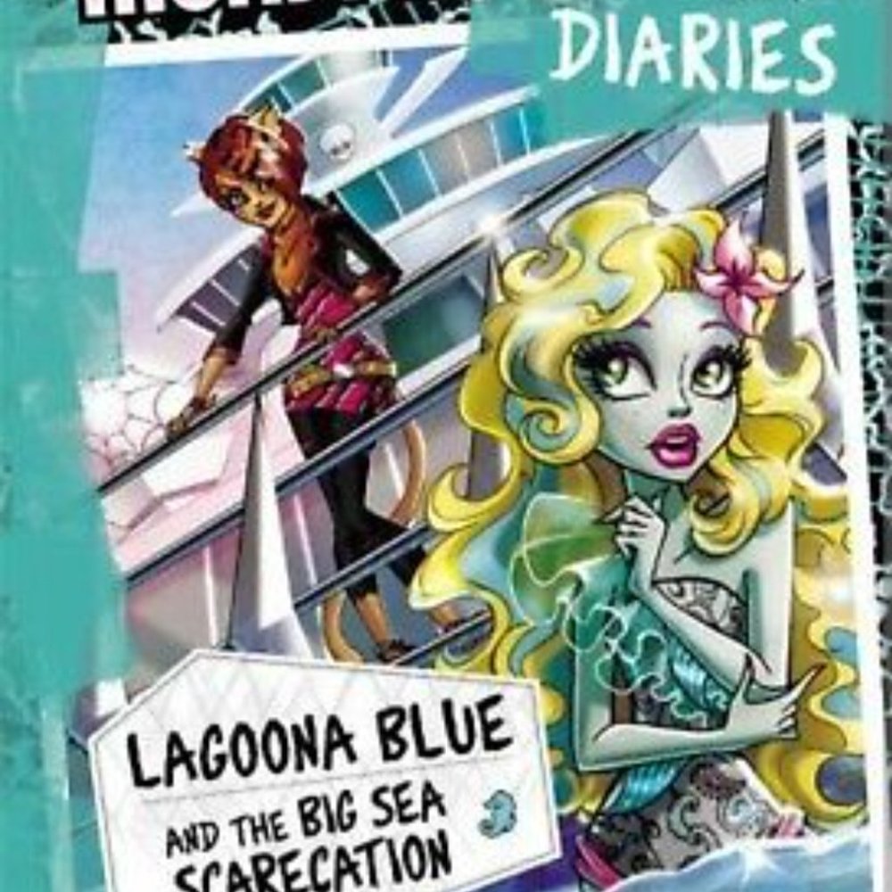 NEW! Monster High Diaries: Lagoon Blue And The Big Sea Scarecation Book - Picture 2 of 3